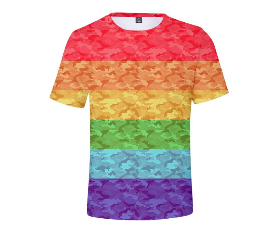  LGBT camo T-shirt