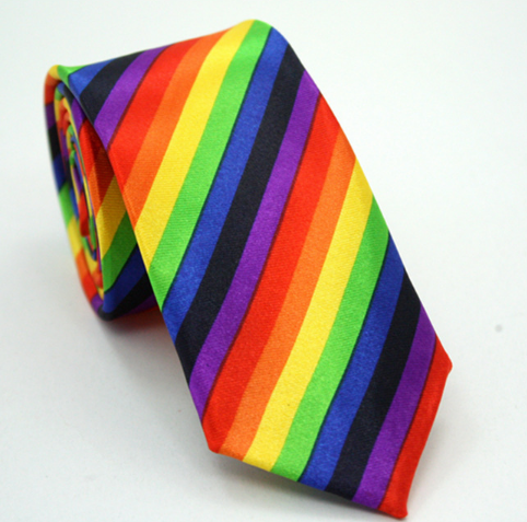 Pride rainbow tie