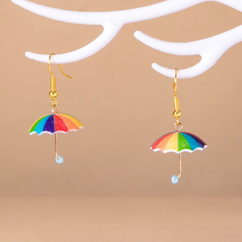 LGBT umbrella earrings