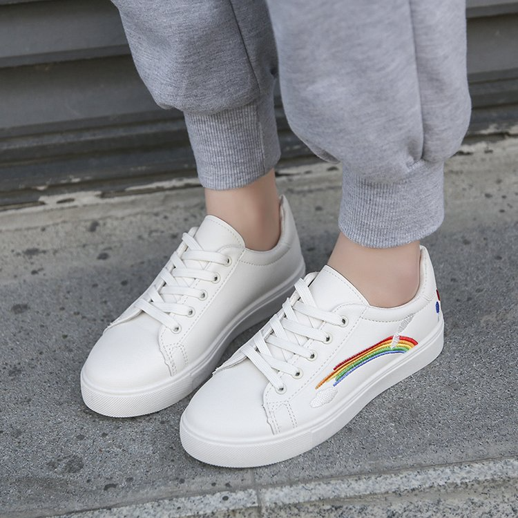 Embroidered LGBT sneakers