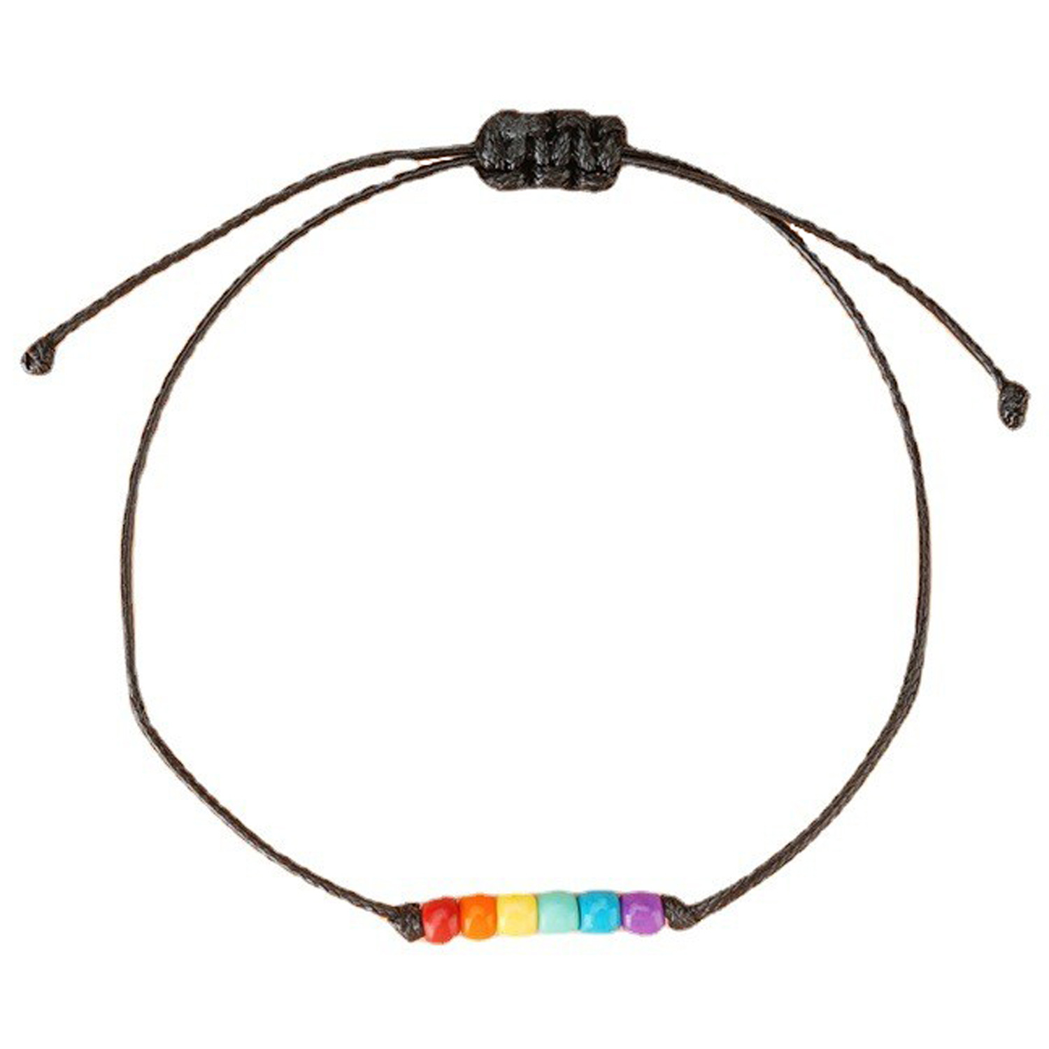Thin rainbow beaded bracelets
