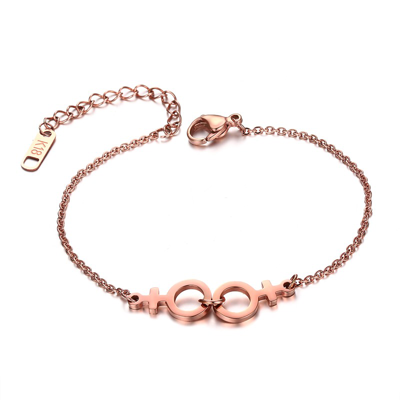 Lesbian sign bracelet