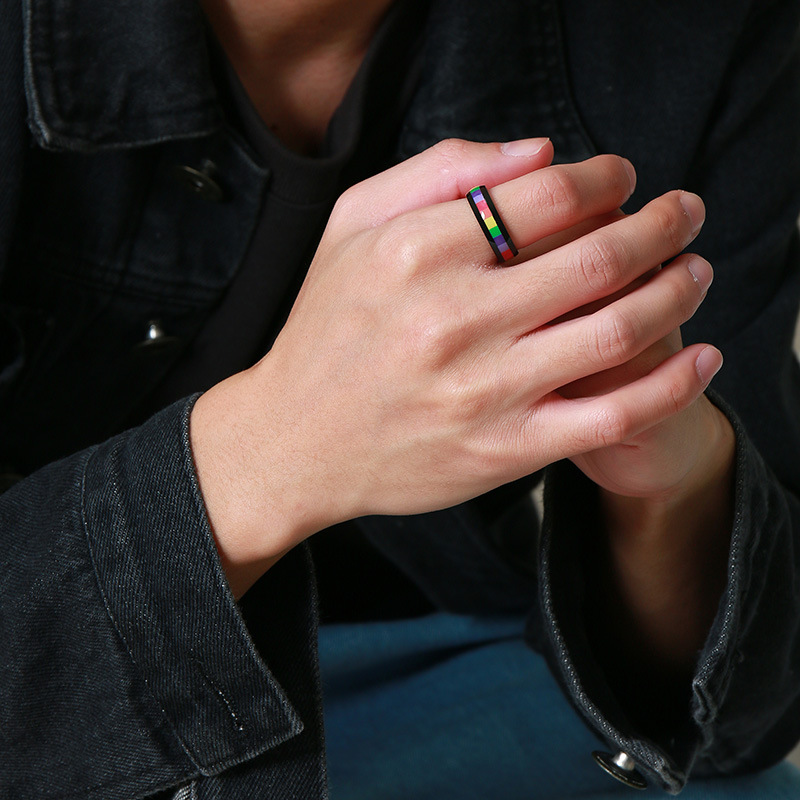 LGBT flag ring