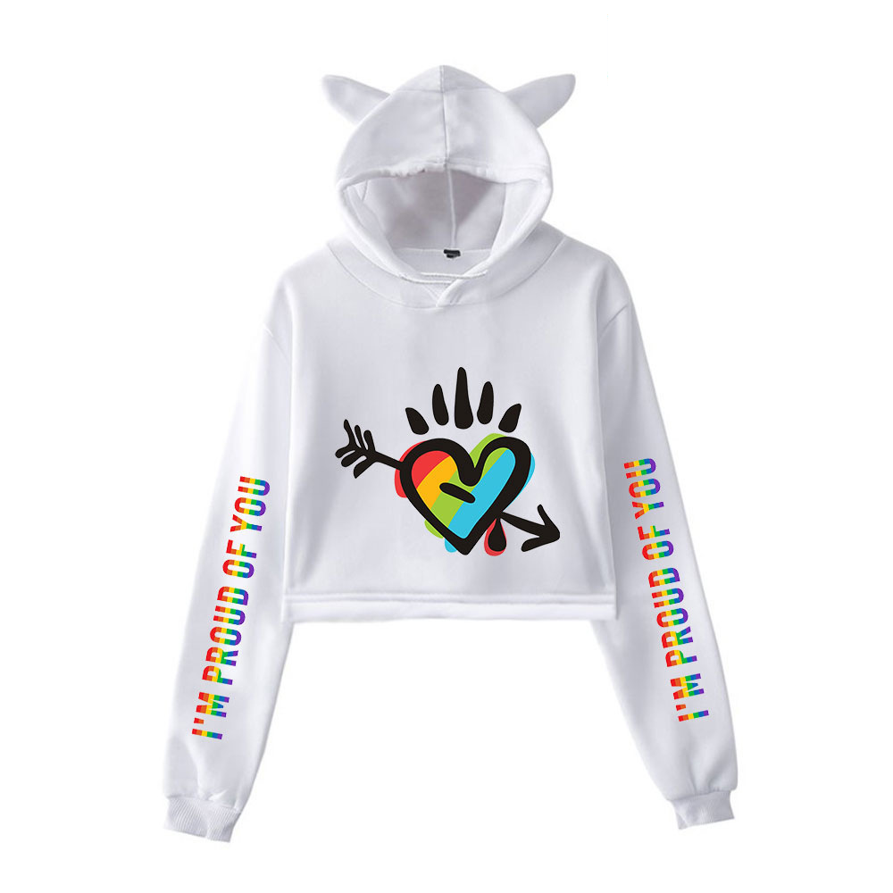 LGBT cat ear hooded sweatshirt LGBTQIA