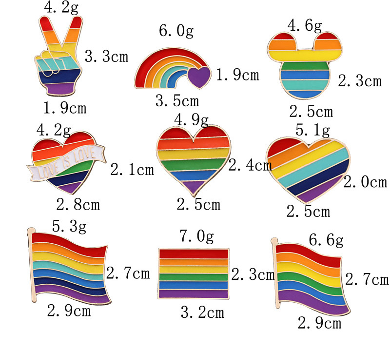 Pride pins 9pcs