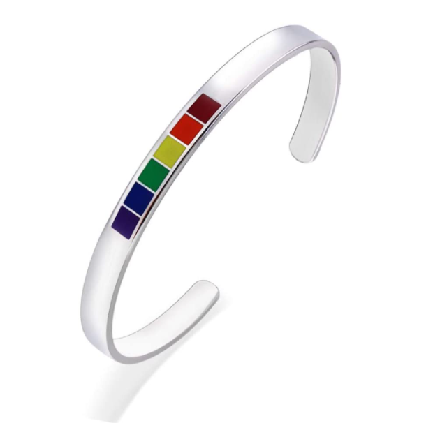 Rainbow Love Pride Bracelets Stainless Steel