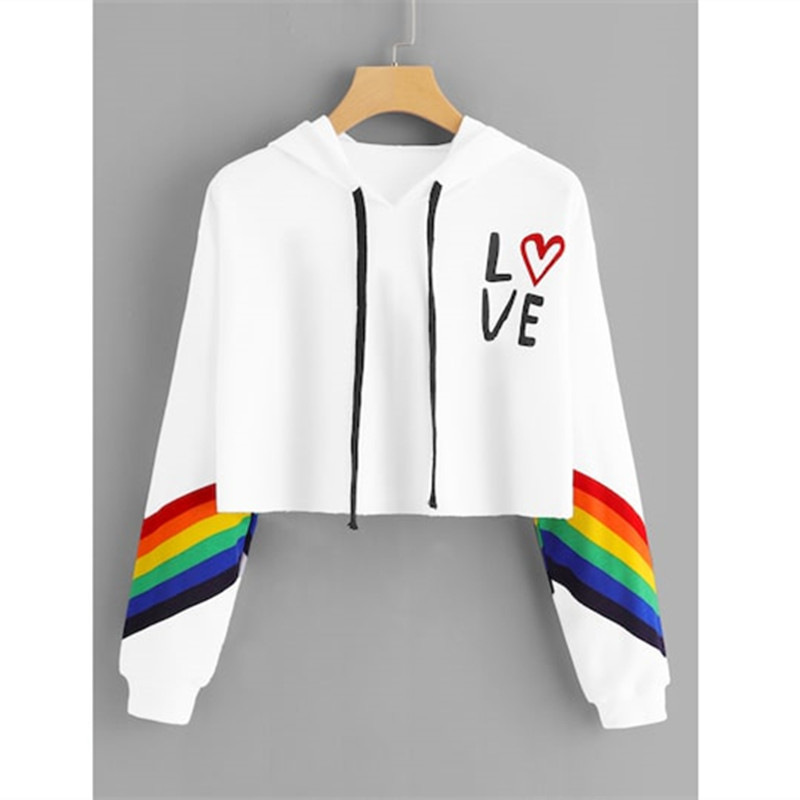 Pride sweat crop top