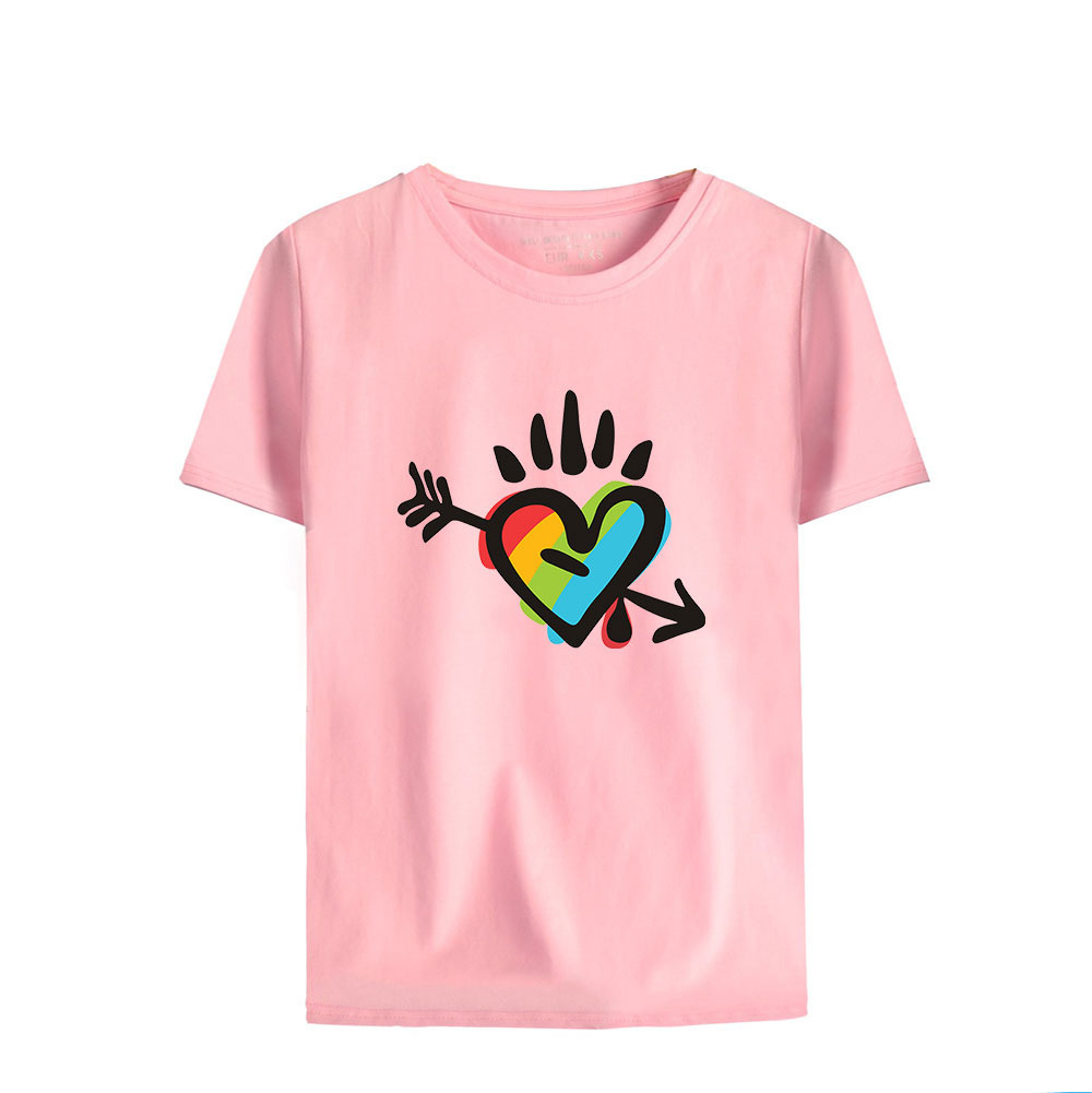 LGBT Gay Heart Casual Short Sleeve T-Shirts