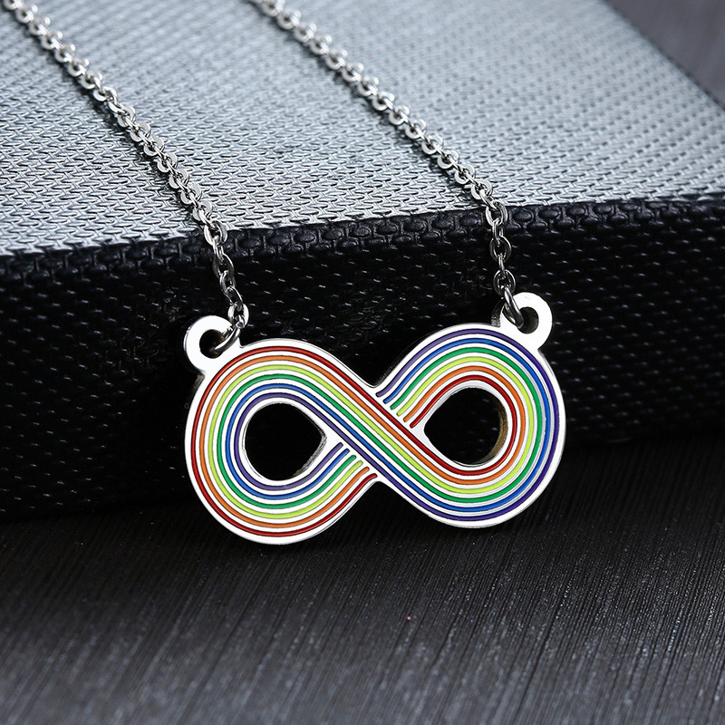 Rainbow infinite necklaces
