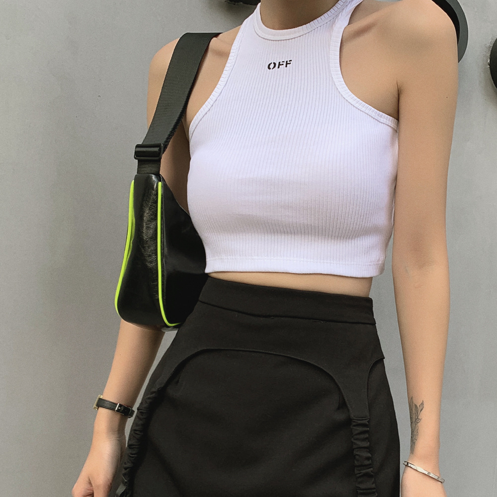 Ribbed tank top crop top
