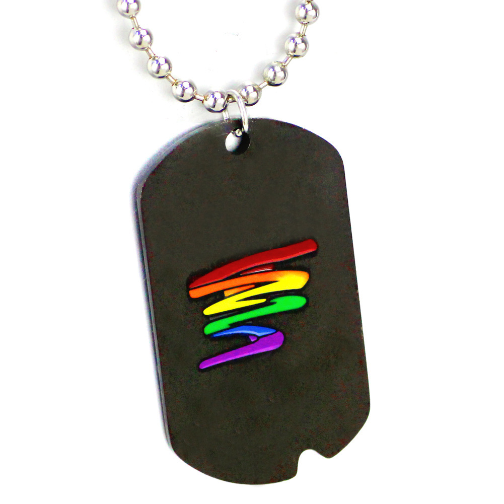 Rainbow Plate Necklace