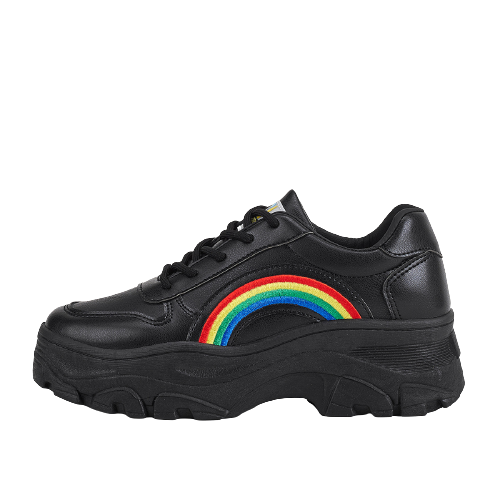 Rainbow pride sneakers