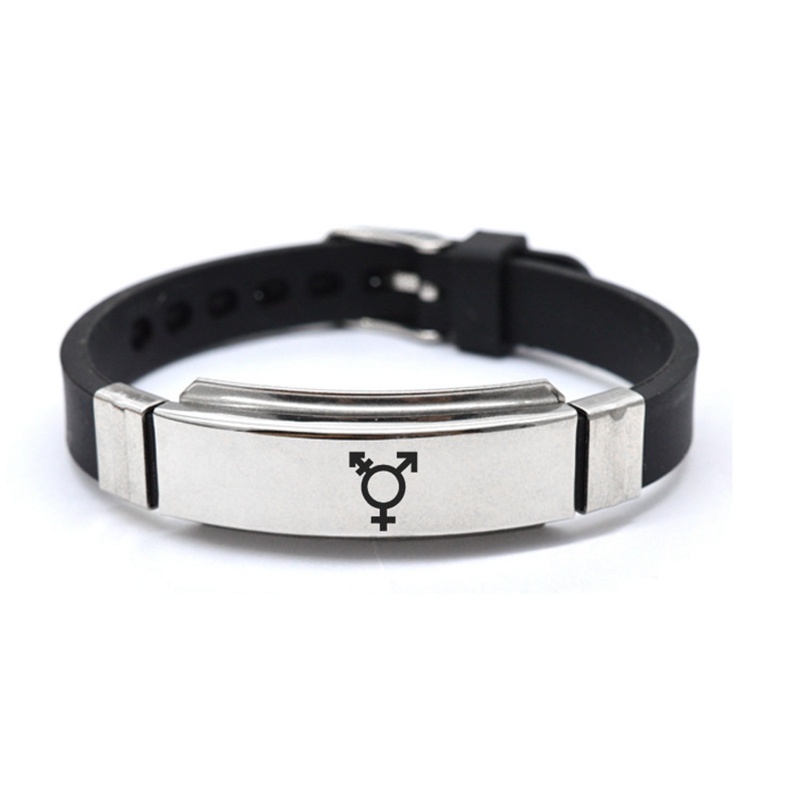 Engraved LGBT bracelet
